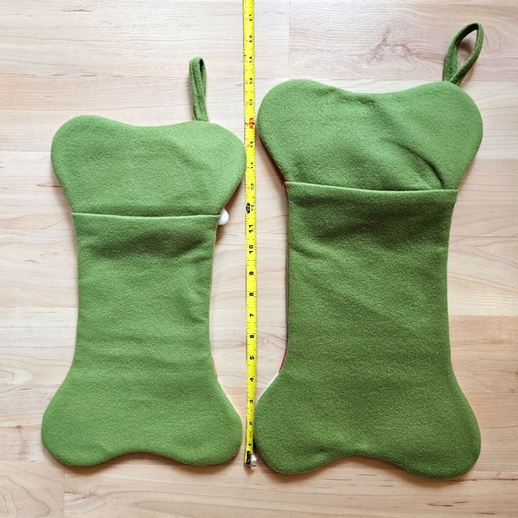 Stocking Christmas Holiday Dog Lot of 2 - Picture 3 of 3